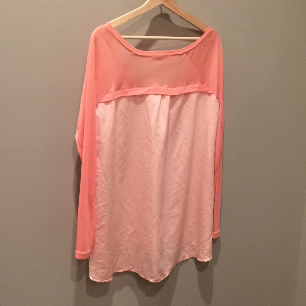 Very J Peach Blouse View 4